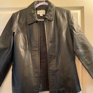 Worthington Women's Genuine Leather Jacket Size M